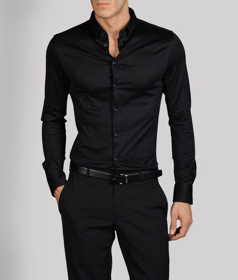 Armani, black on black on black...classic