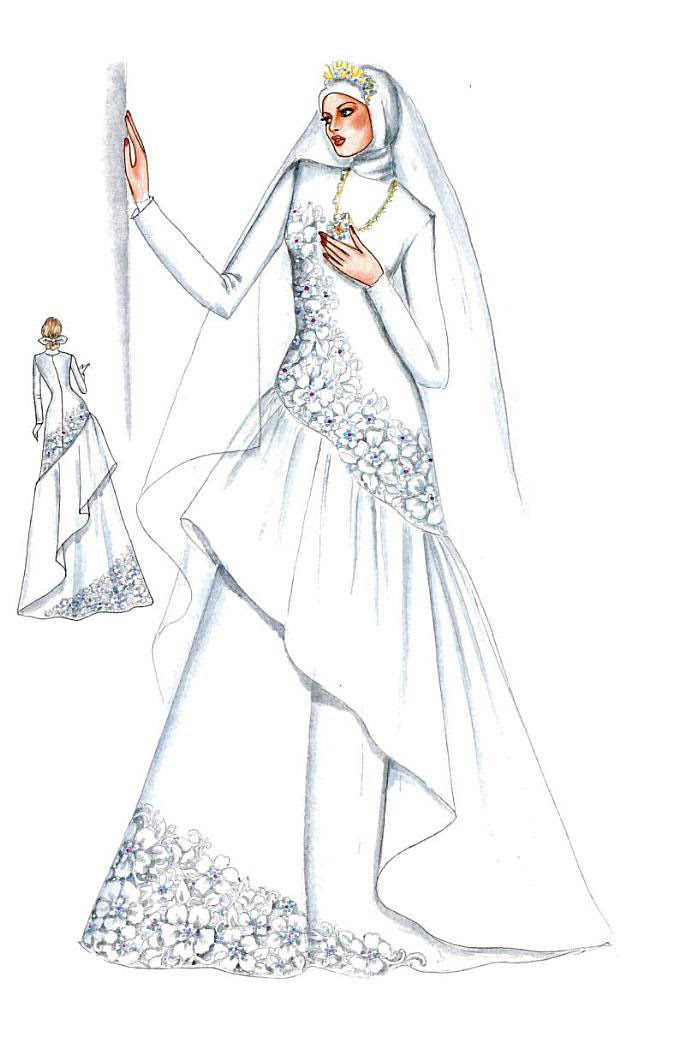 Kebaya dan Gaun Pengantin Muslim  Wedding Memories