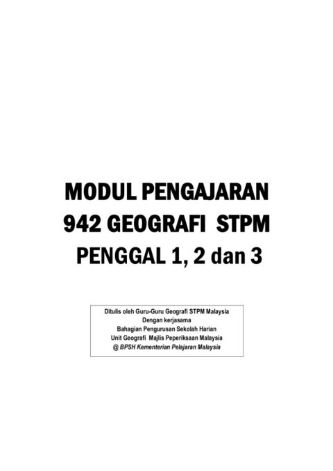 Modul Pengajaran Geografi Membalik Buku Halaman 151 189 Anyflip