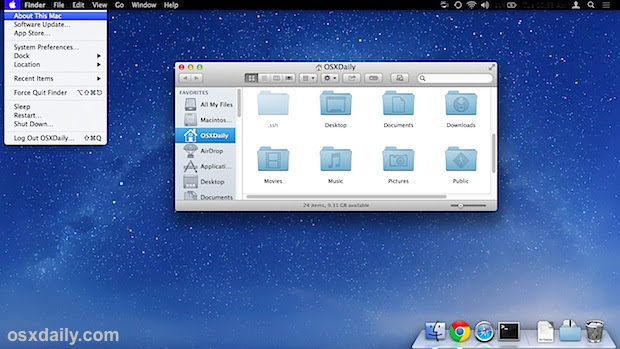 Black menu bar in OS X Mavericks