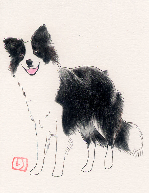 Justy Houseのイラスト集ボーダーコリー