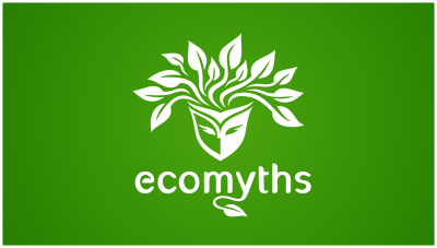 logo emblem symbol logotext design for website sharing myth facts about ecology