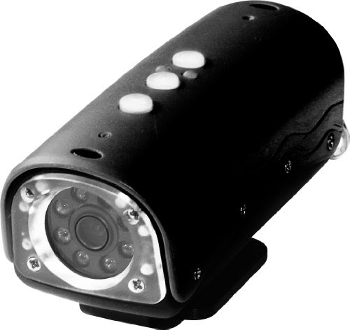 Rollei Action Cam 100 Camcorder (5 Megapixel, 4 helle weiße LEDs, 20m Wasserdicht, HD-Video-Auflösung) schwarz