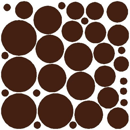 34 BROWN POLKA DOTS...WALL STICKERS ART DECALS DECOR