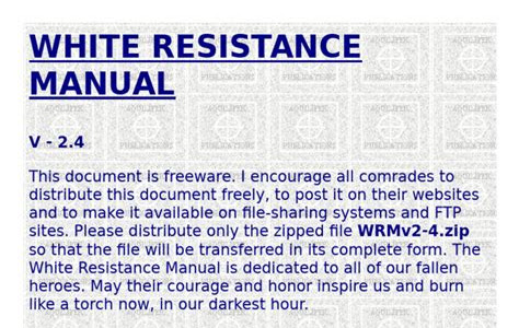 Free Download white resistance manual download PDF PDF