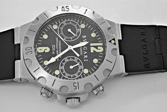 Original-Foto 1, BULGARI DIAGONO ACQUA SCUBA DIVING CHRONO TOPUHR NEUZ.!