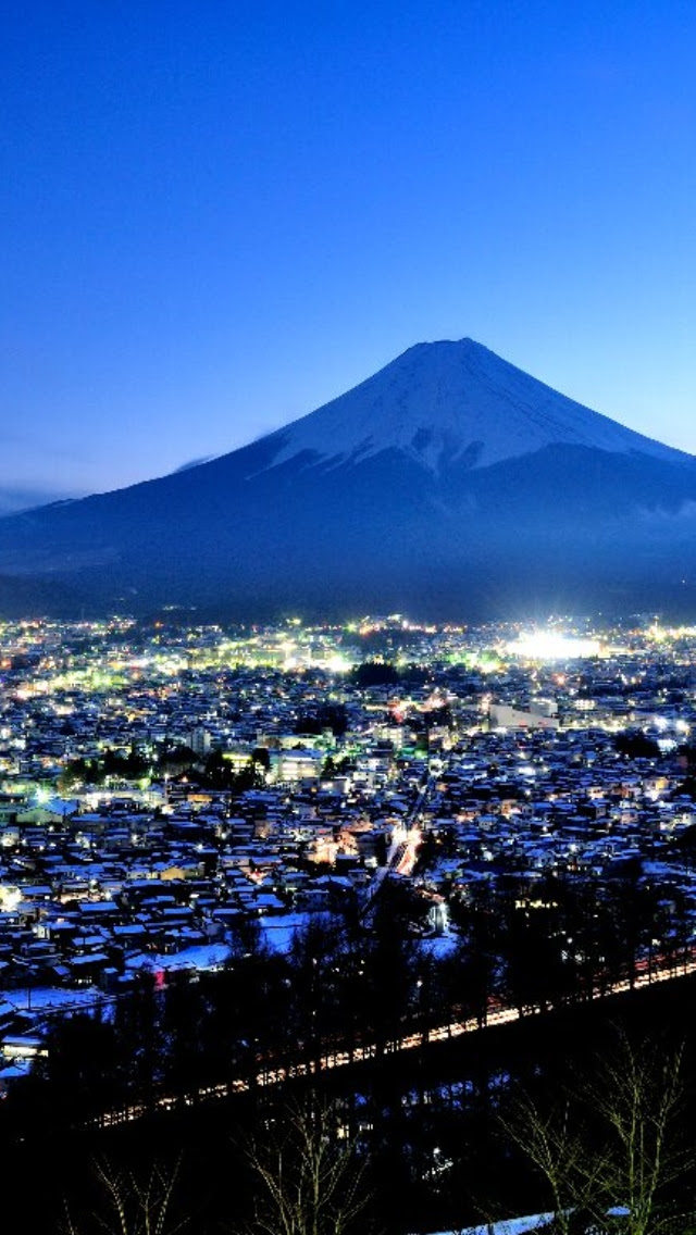 壁紙 富士山の風景のスマホ壁紙640x1136 Fuji P10 Jpg 壁紙box