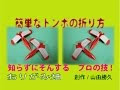 画像をダウンロード 折り紙 トンボ 平面 2枚 193286
