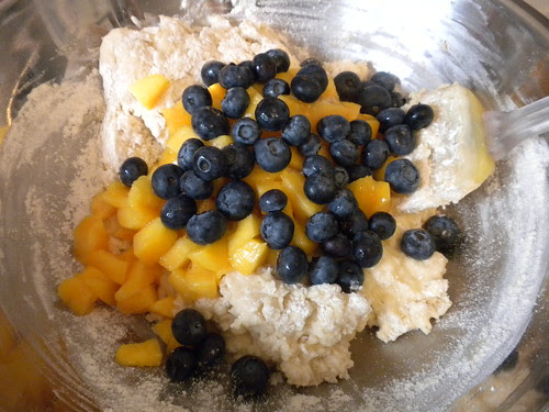 Nectarine Blueberry Muffins