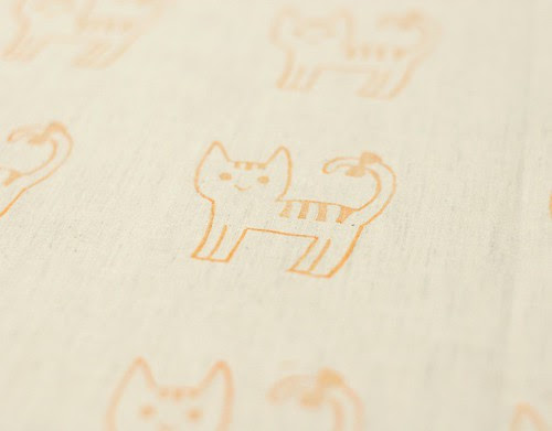 Stamp on fabric