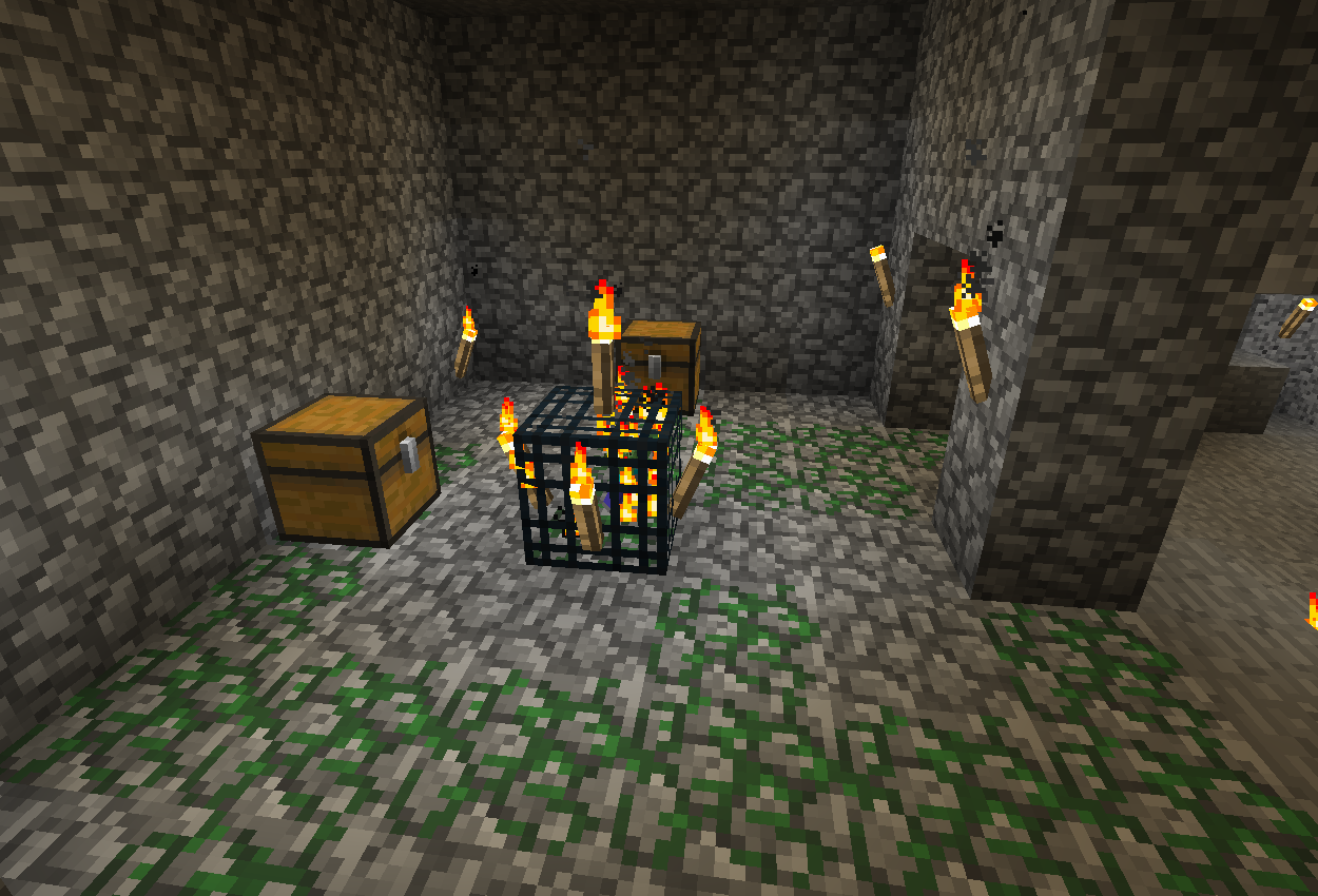 いざ洞窟へ マイクラ初心者が行く