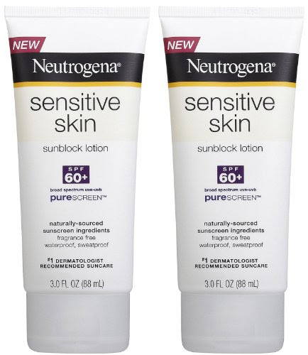 Neutrogena Sensitive Skin Sunscreen Lotion, SPF 60, 3 Ounce