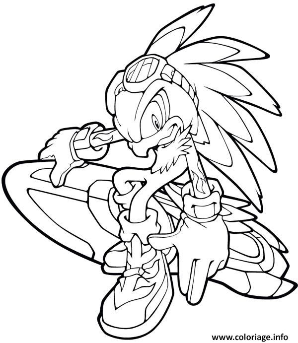 Coloriage sonic 183  JeColorie.com