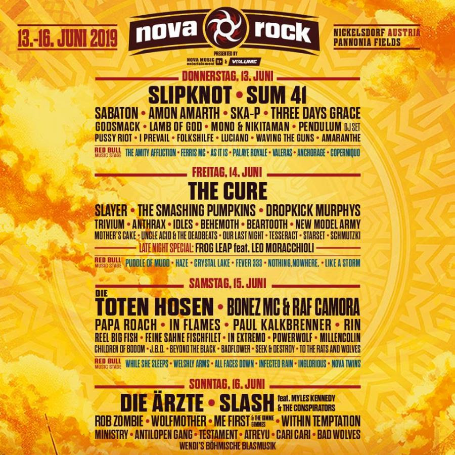 Nova Rock 2019 - 13/06/2019 (4 jours) - Nickelsdorf ...