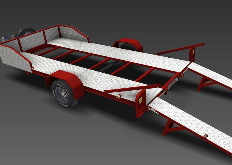 Single Axle Flatbed 2200 - Trailer Plans