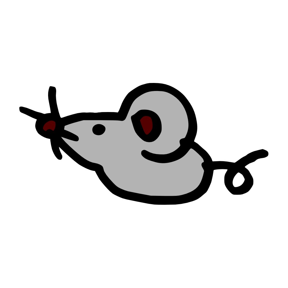 かわいいねずみのイラスト