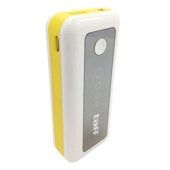 Taff Power Bank 5600mAh Model MP6 for Tablet and Smartphone - Putih/Kuning terpercaya