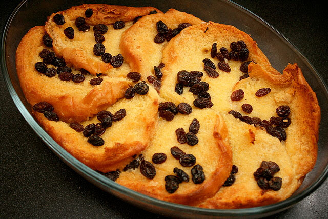 Rum & Raisin Burger-Bun & Butter Pudding