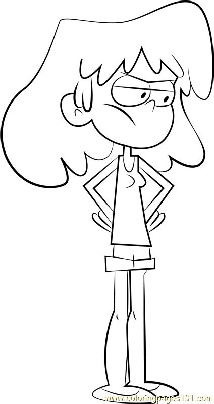 lori loud coloring page   loud house coloring