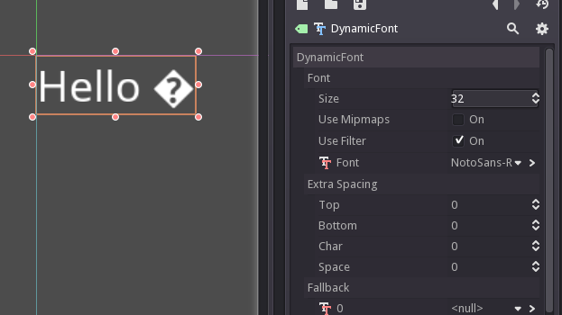 Special characters in labels - Godot Engine - Q&A
