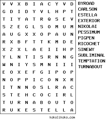 Kokolikoko Word Search Puzzle Maker