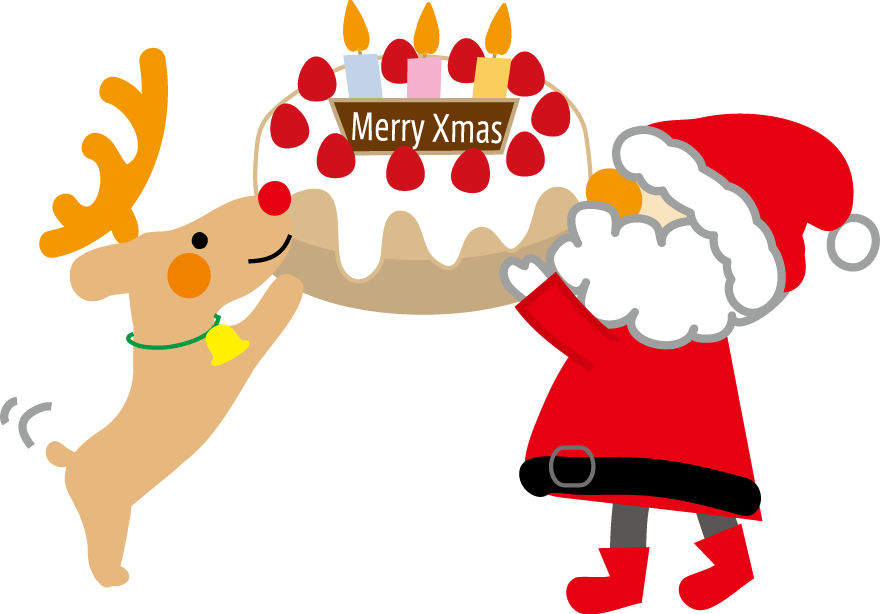 クリスマスのケーキのイラスト 無料イラスト フリー素材