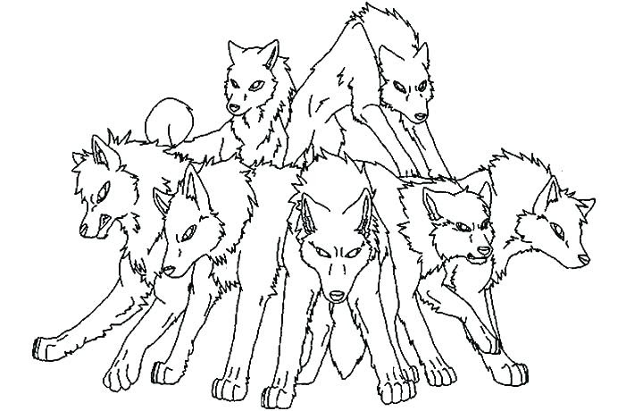 wolf pack coloring pages at getdrawings free download