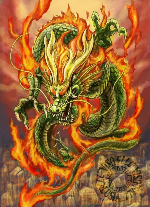 カッコイイ 龍 イラスト 簡単 かっこいい