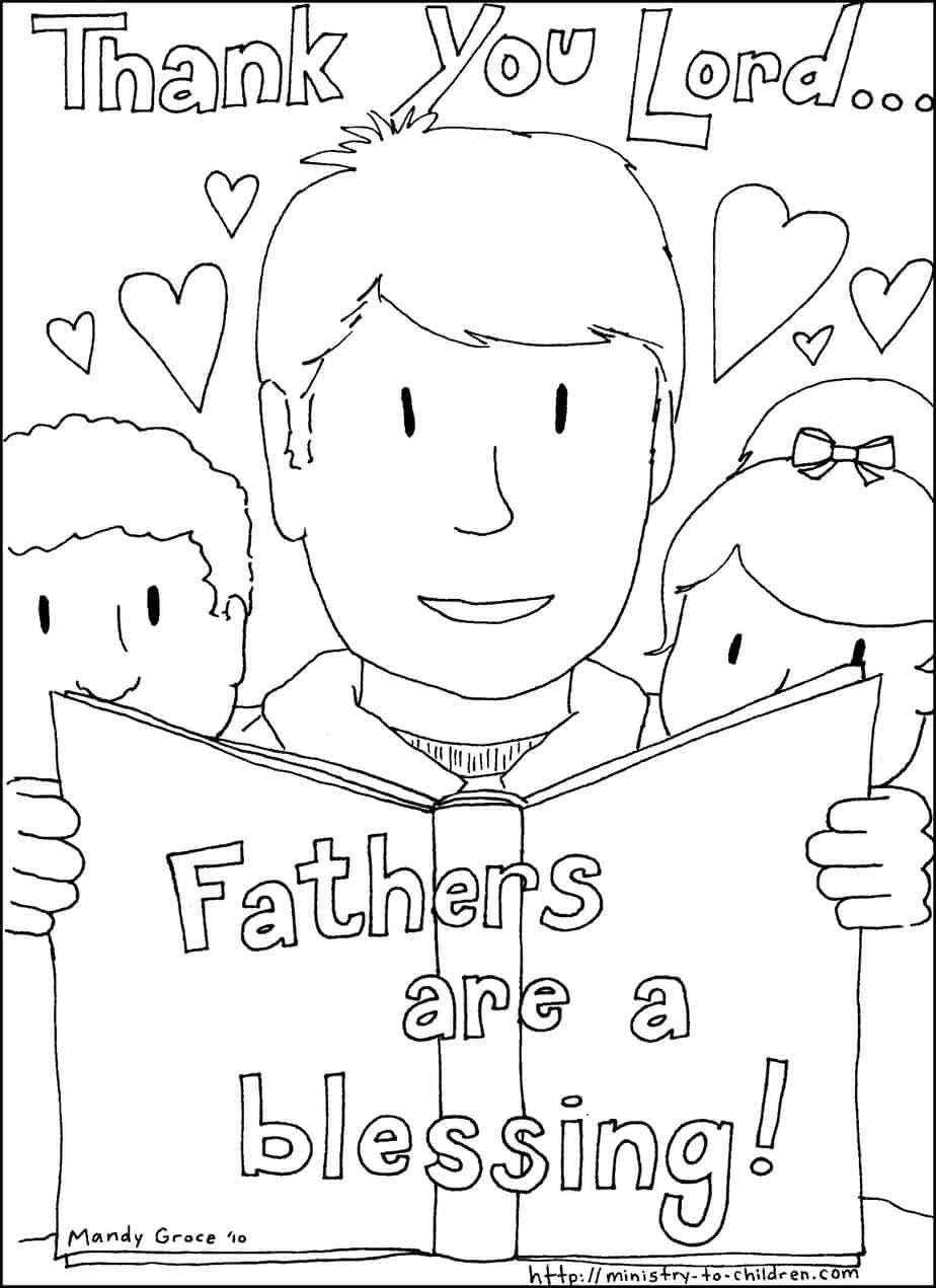 free fathers day coloring pages