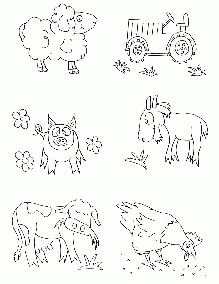 Free Farm Animal Coloring Book, Download Free Farm Animal ...