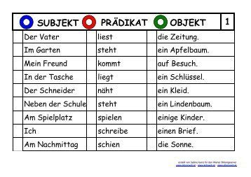 subjekt und praedikat