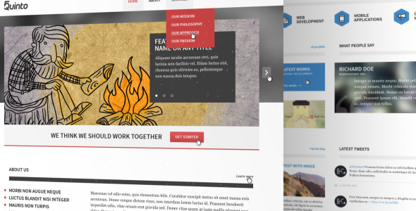 Quinto PSD Template - Portfolio Creative