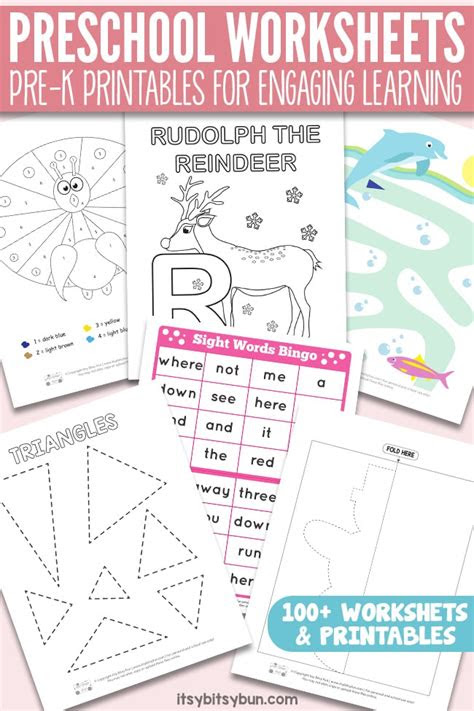 Preschoolers are always eager to learn and explore the world around them. preschool worksheets pre k printables for engaging learning