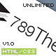 789Theme Premium Responsive Site Template - ThemeForest Item for Sale