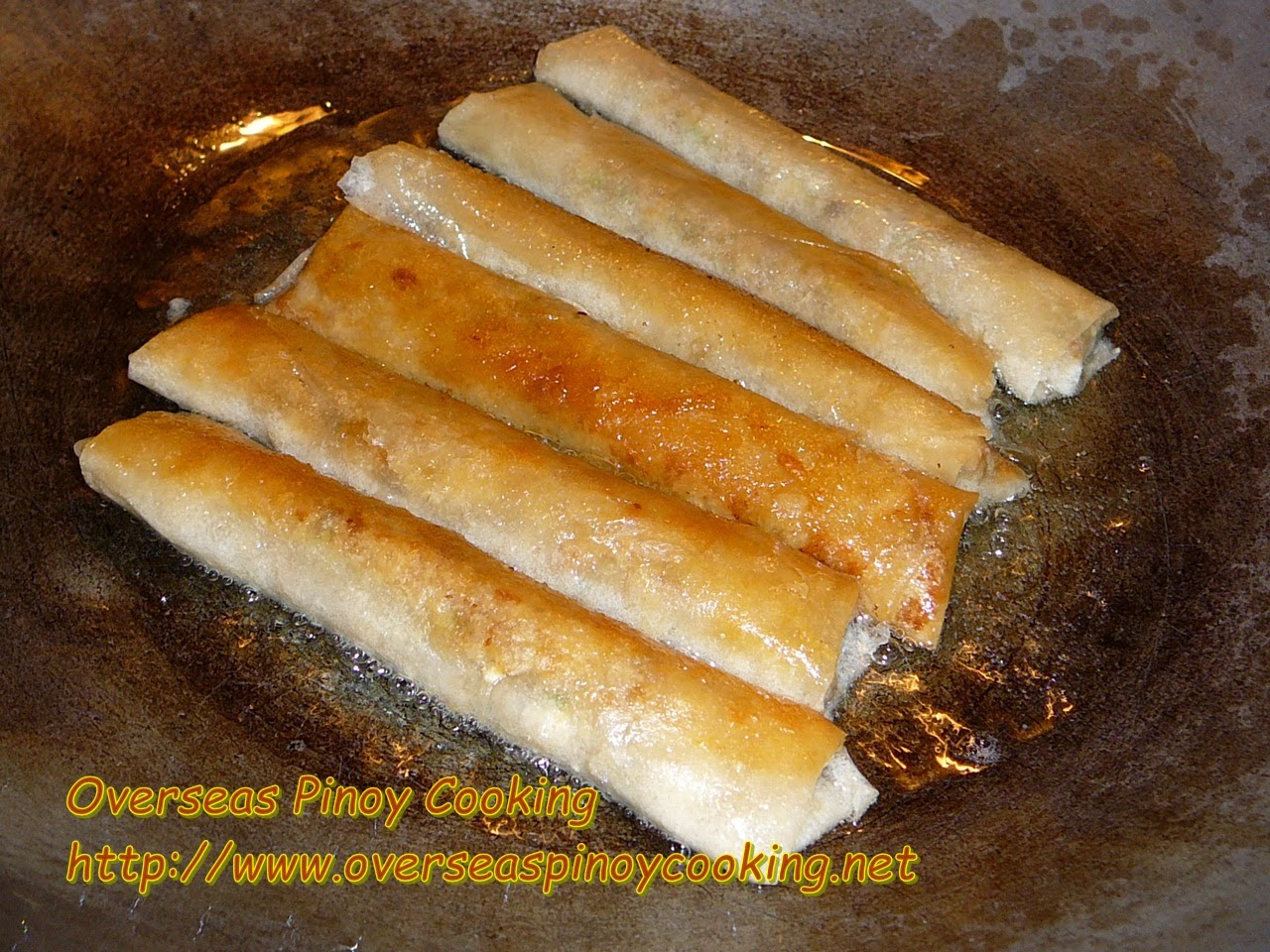 Cheesy Lumpiang Shanghai - Cooking Procedure