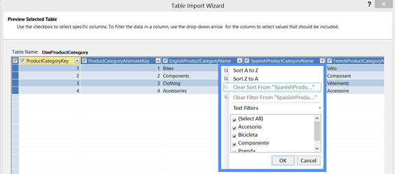 "Preview & Filter" button 