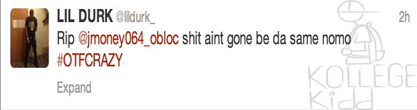 Lil' Durk's OTF Affiliate, J Money, Murdered In Labor Day Shooting | Welcome To KollegeKidd.com