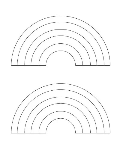 11 Free Free Printable Rainbow Templates - The Artisan Life
