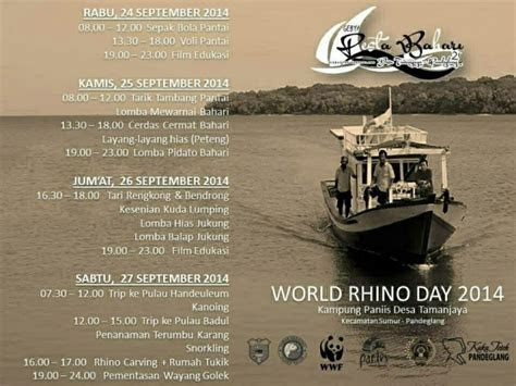 celebrate  nautical world rhino day  indonesia world