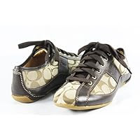 Coach Suee Signature Khaki/Chestnut Sneakers Size 10.0
