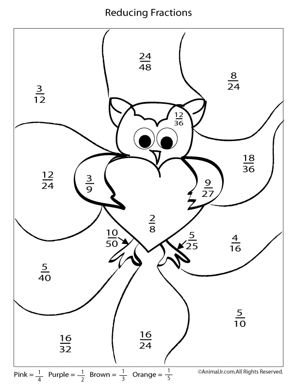 Printable Valentine’s Day Multiplication and Fractions Worksheets - Woo ...