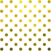 Tren Gaya 37+ Gold Polka Dots