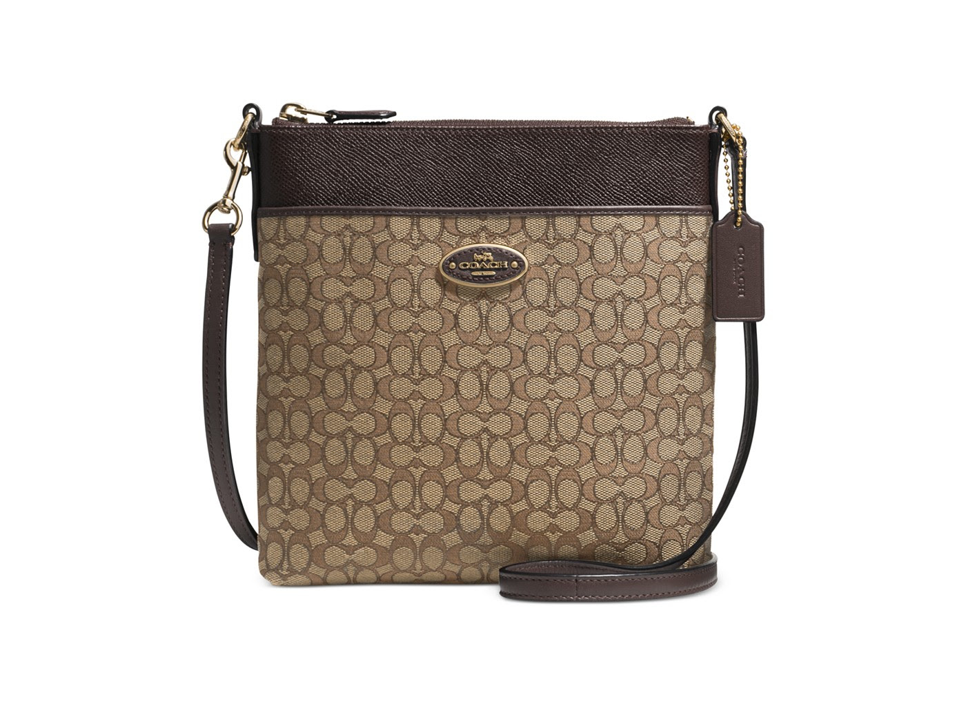 กระเป๋า coach style ลาย in fabric north/south swgpack 52576 กระเป๋า coach style ลาย in fabric north/south swgpack 52576