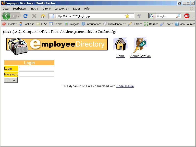 Oracle SQL Injection Picture 3