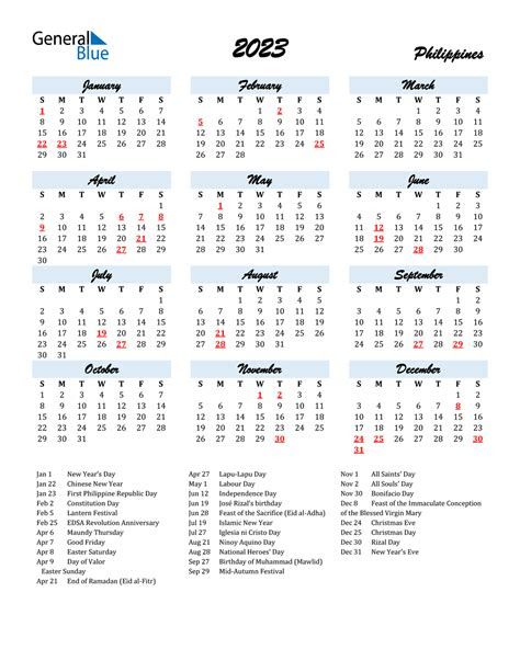 If you want other designs, feel free to check out our other annual calendar templates. 2023 philippines calendar with holidays
