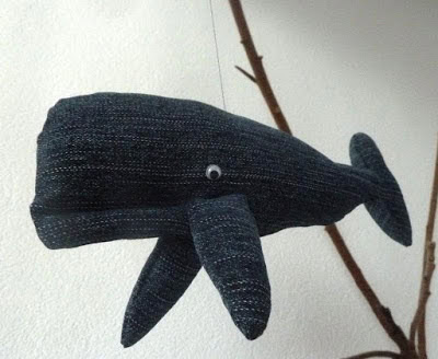 Ein Wal aus alten Jeans - Handmade Kultur