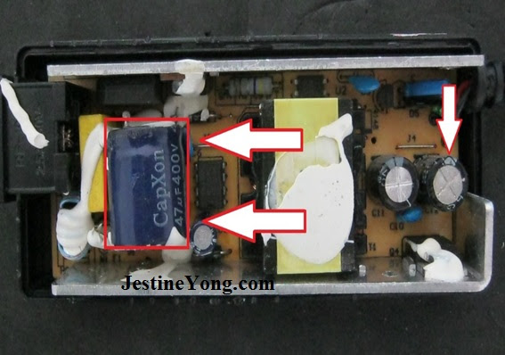 laptop power supply repaired. Model: Toshiba SADP-65KBA ...