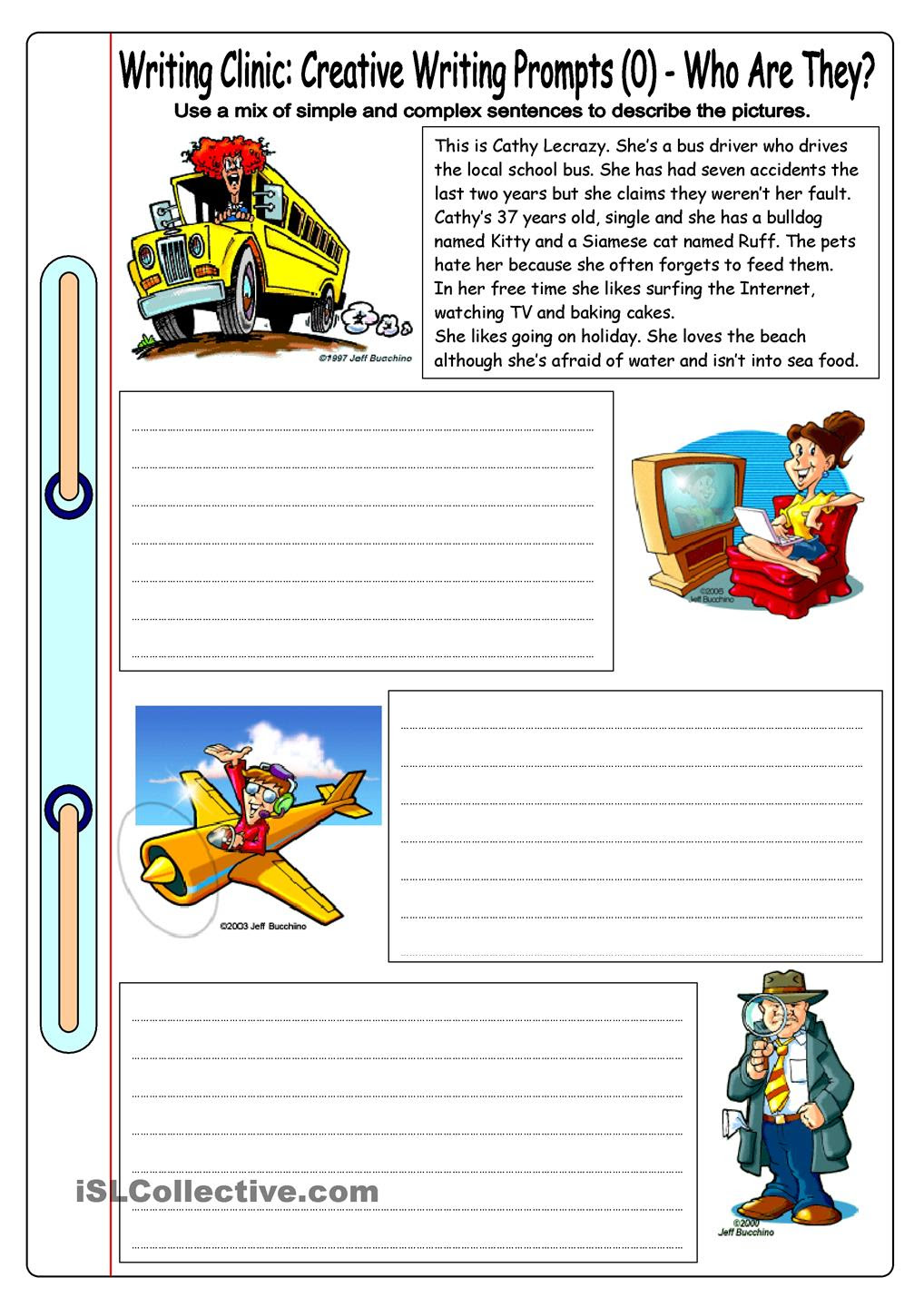 Creative Writing Exercises For Beginners – Worksheets Samples