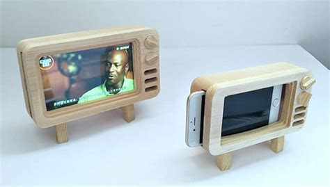 However, you can use a wireless charging adapter for your device in order to . Wooden TV Shape Mobile Phone Cellphone Holder For iPhone 8