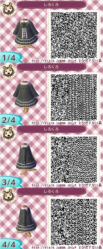 Qrコード ストライプワンピース とびださない森